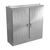 Enclosure: 72 x 72 x 24in, freestanding, 304 stainless steel (PN# WA727224SSFSDN43PT)