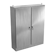 Enclosure: 90 x 72 x 20in, freestanding, 304 stainless steel (PN# WA907220SSFSDN43PT)