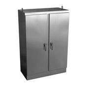 Enclosure: 72 x 48 x 24in, freestanding mount, 304 stainless steel (PN# WRD724824SSFSDN4)