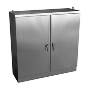 Enclosure: 72 x 72 x 24in, freestanding mount, 304 stainless steel (PN# WRD727224SSFSDN4)
