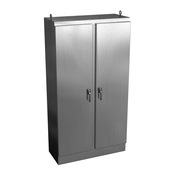 Enclosure: 90 x 48 x 20in, freestanding mount, 304 stainless steel (PN# WRD904820SSFSDN4)