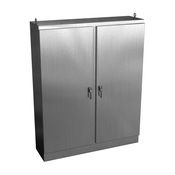 Enclosure: 90 x 72 x 20in, freestanding mount, 304 stainless steel (PN# WRD907220SSFSDN4)