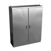 Enclosure: 90 x 72 x 24in, freestanding mount, 304 stainless steel (PN# WRD907224SSFSDN4)