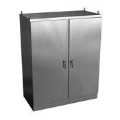Enclosure: 90 x 72 x 36in, freestanding mount, 304 stainless steel (PN# WRD907236SSFSDN4)