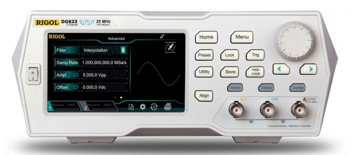 Генератор функций Rigol DG822