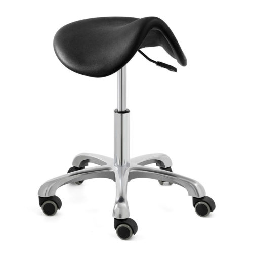 Эргономическая чернота высоты стула экзамена завальцовки табуретки седла регулируемая