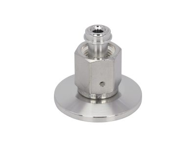 Фланцевый переходник ISO-KF, размер фланца NW25 на фитинг VCR с внутренней резьбой 0,25 дюйма Модель: 100319213