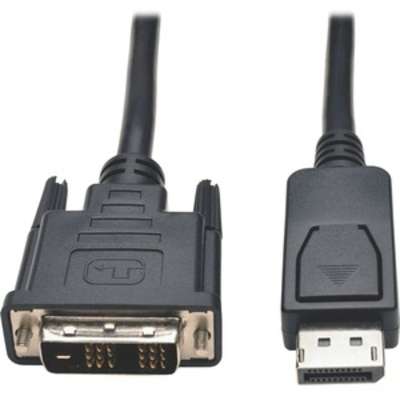 Одноканальный кабель Tripp Lite 10 футов DisplayPort-DVI M/M