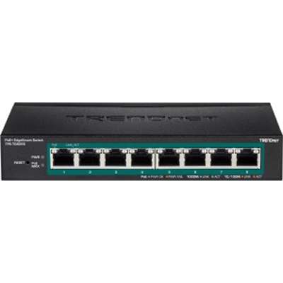 TRENDnet 8-Port Gigabit EdgeSmart PoE+ Switch (61W)