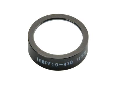 Полосовой фильтр, 25,4 мм, 430 ± 2 нм в центре, 10 ± 2 нм на полувысоте Модель: 10BPF10-430