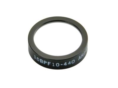 Полосовой фильтр, 25,4 мм, 440 ± 2 нм в центре, 10 ± 2 нм на полувысоте Модель: 10BPF10-440