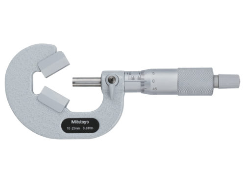 Микрометр V-образной наковальни-3 канавки