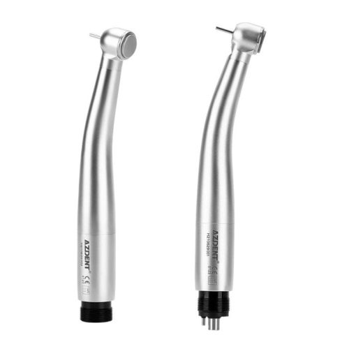AZDENT High Speed Handpiece Torque Head Кнопочный E-генератор LED 2/4 Отверстия Тройной распылитель воды