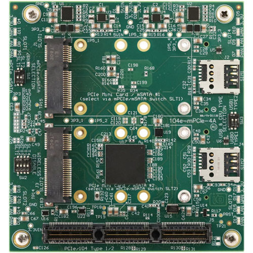 Несущая плата Acces I/O 104e-mPCIe (4x4) для 104-Express