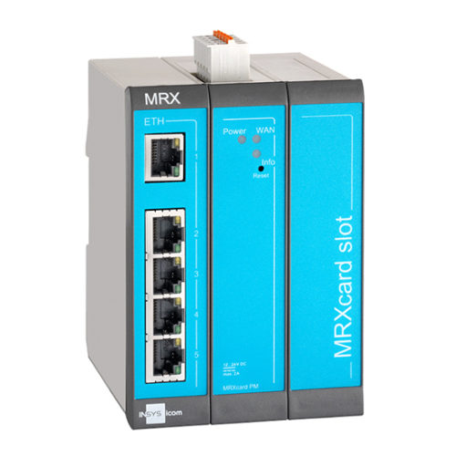 Модульный промышленный маршрутизатор INSYS icom MRX3 LAN-LAN с одним слотом для карты MRcard