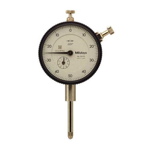 Mitutoyo 2417A Циферблатный индикатор 1 дюйм 0-50-0 Циферблатная проушина сзади