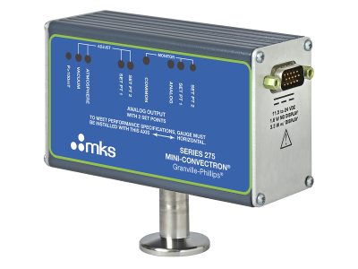 Манометр, мини-конвектрон, 0,125 дюйма NPT, нелинейный аналоговый, 2 реле, вольфрам Модель: 275400-2-GP-T