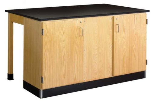 Разнообразные пространства Рабочая станция Forward Vision III с дверным шкафом:Мебель:Столы | Фишер Сайентифик