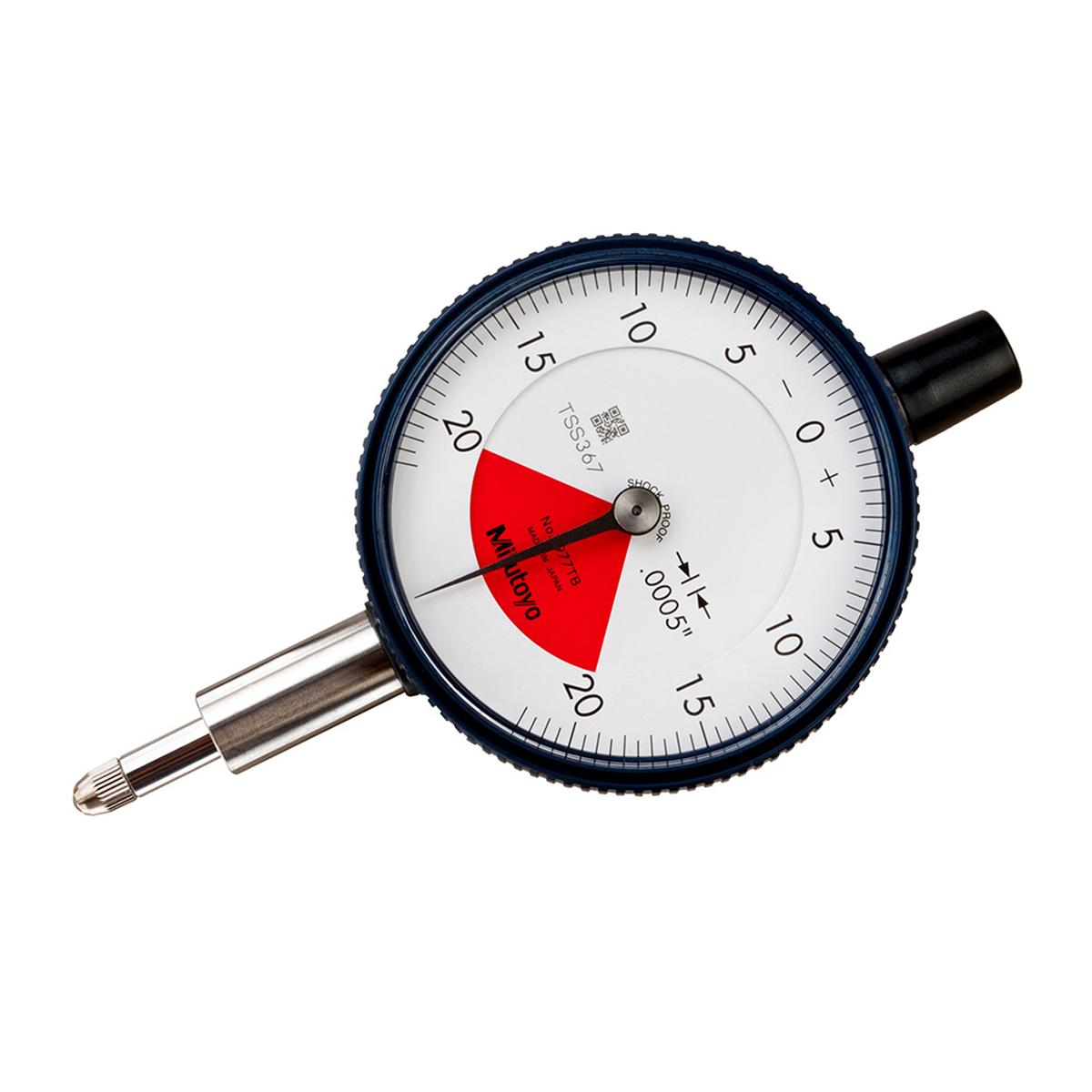 Mitutoyo 2977AB Серия циферблатных индикаторов за один оборот 2 ,04 '/ 0,055' на оборот 20-0-20-Flat Back