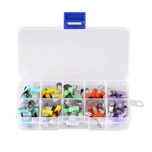 Ортодонтическая секционная контурная стоматологическая формовка из листового металла, матрица, полиэстер, разные модели, 50 шт./компл.