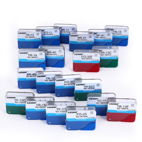 100 шт. AZDENT стоматологические алмазные боры FG 1,6 мм 20 модель/комплект