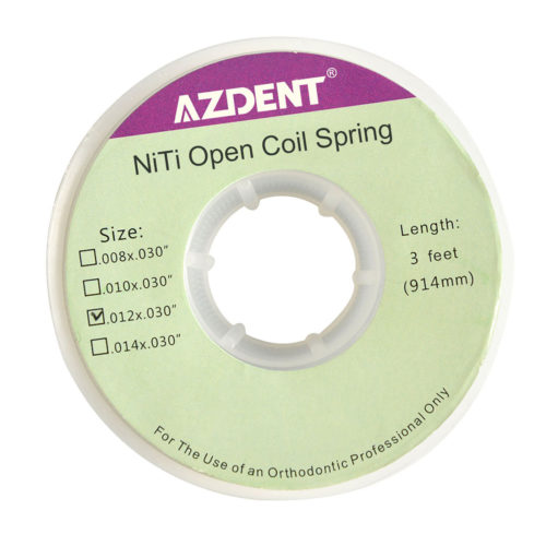 AZDENT Dental Open Coil Springs Niti 0.012*0.030' 1шт/рулон