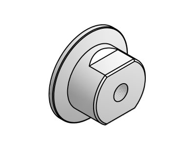 Фланцевый переходник ISO-KF, фланец NW16 на внутреннюю резьбу NPT 0,25 дюйма, алюминий Модель: 100312201