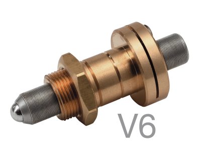 Шестигранный регулировочный винт, 100 TPI, ход 12,7 мм, торцевой замок, вакуум Модель: AJS100-0.5H-V6