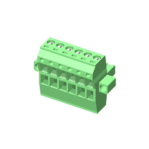Съемная клеммная колодка 5TP508N-2KHE 5,08 мм с ушком