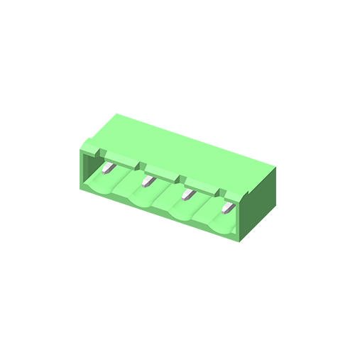 Съемная клеммная колодка 5TP762R-2ECN 7,62 мм прямоугольного типа