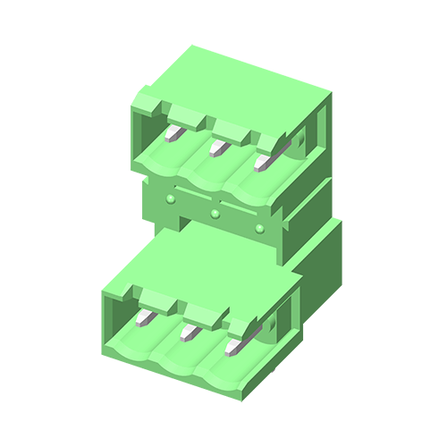 Съемная клеммная колодка 5TP508R-2ETN 5,08 мм прямоугольного типа