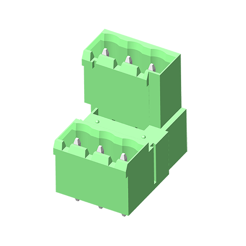 Съемная клеммная колодка 5TP500S-2TCN 5,0 мм прямого типа