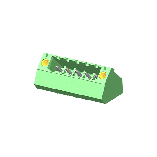 5TP508L-2LCE Съемная клеммная колодка 5,08 мм 45° с ушком