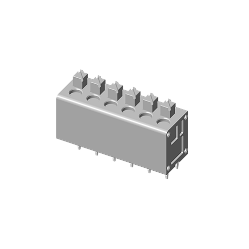 тип блока 5.0мм весны ПКБ 5ТР500С-236Н терминальный прямой