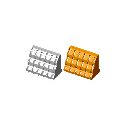 5TR101L-4T3N Пружинная клеммная колодка для печатных плат 10,16 мм 45°