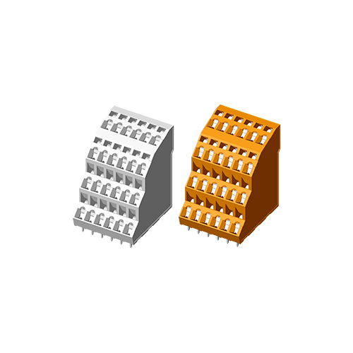 5TR500L-4T4N Пружинная клеммная колодка для печатных плат 5,0 мм 45°