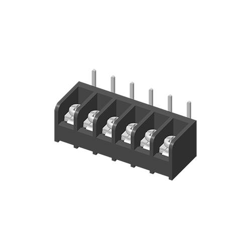 прямоугольный тип блока барьера 5ТБ635Р-16РН терминальный 6.35мм