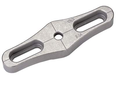 Базовый блок с двумя прорезями, диапазон 0,68 дюйма, нержавеющая сталь, 10 шт. Модель: B-1A-PK