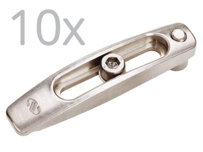 Набор базовых зажимов, регулируемый по высоте, длинный, резьбовые отверстия 1/4-20, 10 шт. Модель: BC-6-PK