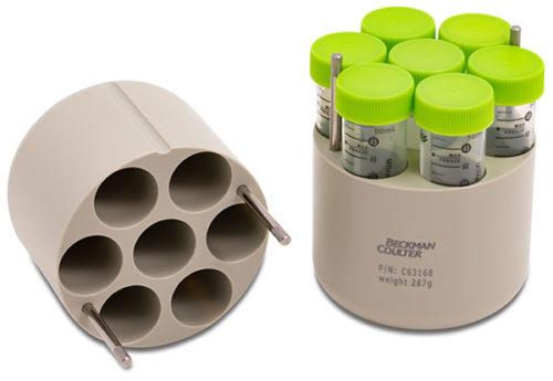 Адаптер для конических пробирок на 50 мл, несовместимый с крышкой BioSafe, 7 пробирок на адаптер