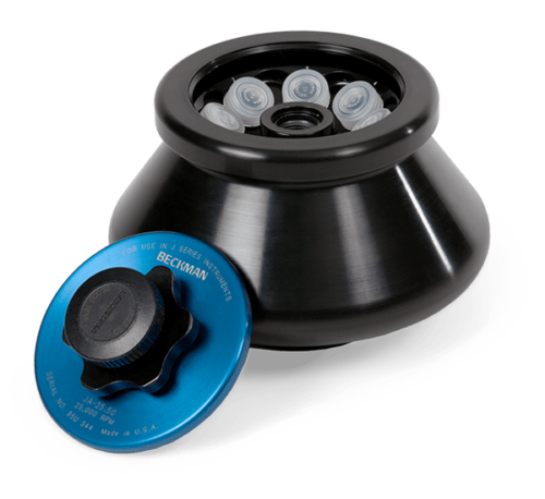 JA-25.50 Алюминиевый ротор с фиксированным углом, крышка для биобезопасности — 8 x 50 мл, 25 000 об/мин, 75 600 g