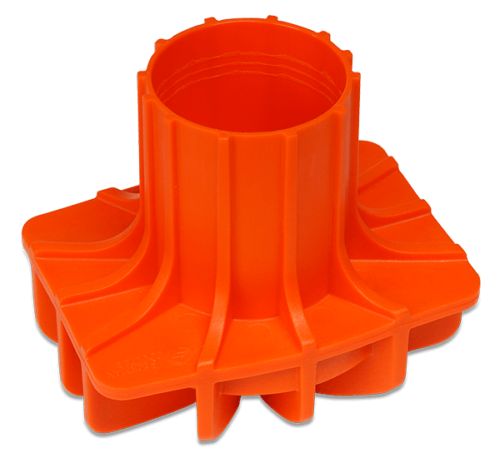 Адаптер для бутылок из полипропилена диаметром 60 мм, четыре штуки