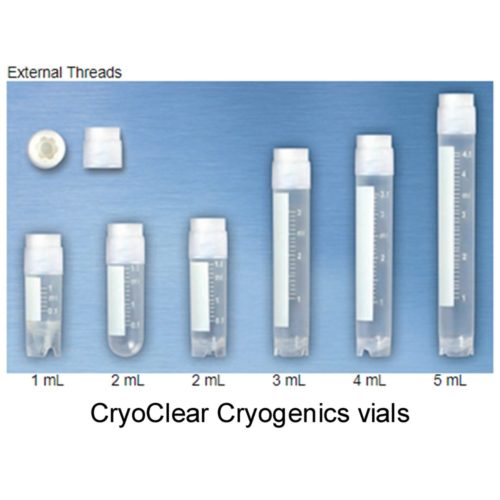 CryoClear cryogenic vials, (STERILE) external thread (EMS)