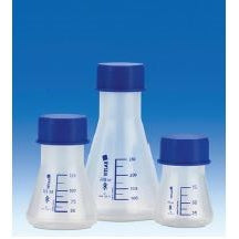 Erlenmeyer flasks, GL45, with screw cap, PP