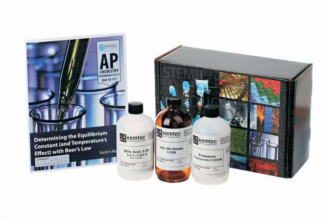Химические наборы Kemtec™ AP: определение константы равновесия (и влияния температуры) с помощью закона Бера