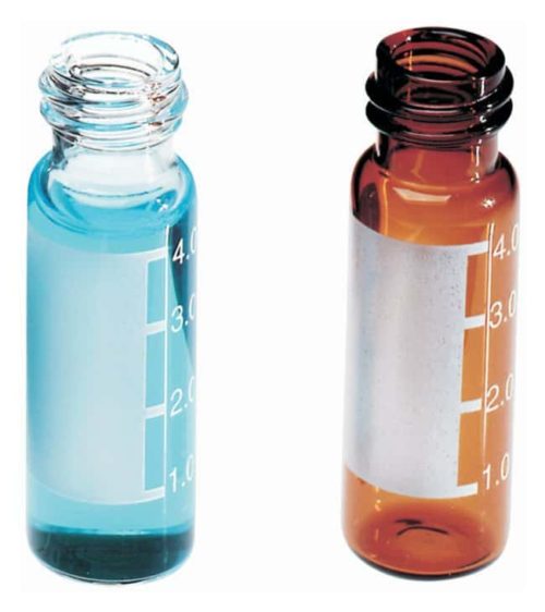 Стеклянные флаконы с винтовой резьбой Fisherbrand 13 мм (13-425): флаконы: флаконы для автоматического пробоотборника, | Фишер Сайентифик