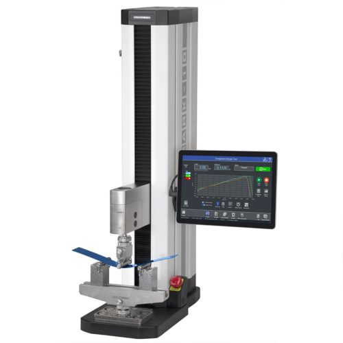 Испытательная рама Mark-10 F505-IMT с планшетной панелью управления IntelliMESUR®, вертикальная, 500 фунтов силы / 2,2 кН