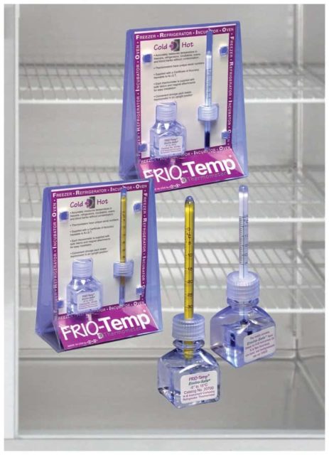 Стеклянные термометры HB Instrument™ FRIO-Temp™: наполненные Enviro-Safe™