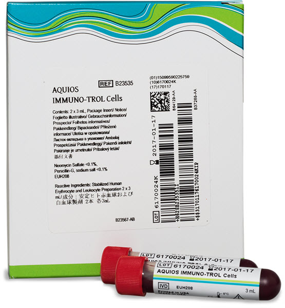 Клетки AQUIOS IMMUNO-TROL, 2 x 3 мл, CE, IVD