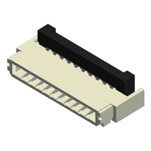 5FC4AMRND-XXXXWUH-02 FPC/FFC 0,5 мм ZIF SMT с откидной крышкой